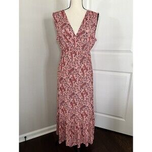 NWT Boden Pink Paisley Print Maxi Dress 8 Petite